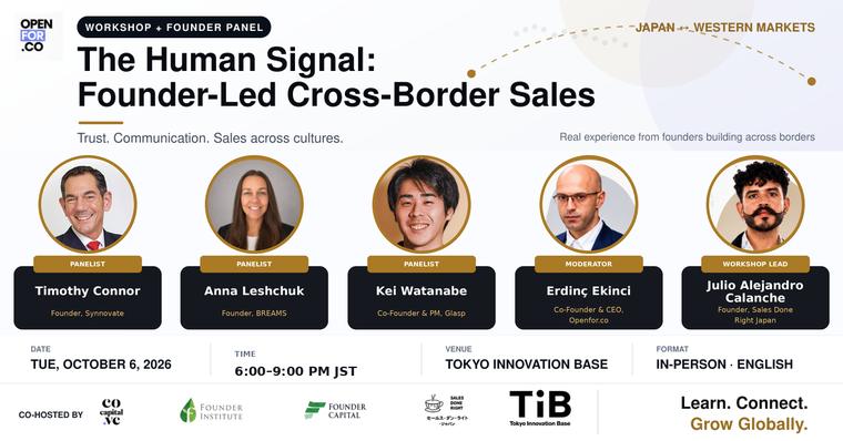 The Human Signal: founder-led cross-border sales